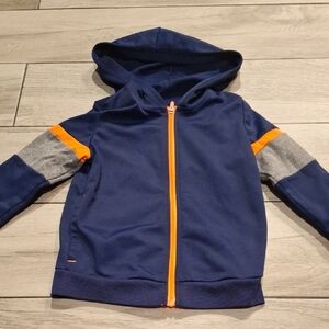 💐 Jumping Beans Blue and Gray Hooded Toddler Sweatshirt🍓🦉🐧💘